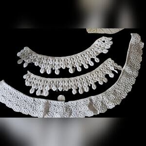 Elegant White Lace Collars Trim